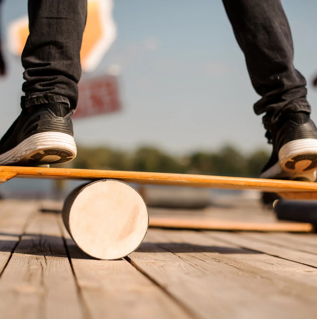 Balance Board Fitness - Elbette çocuklar için ahşap sallanan sandalye