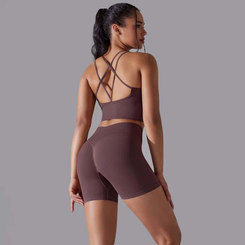 Yoga Y Fitness - Seksi Yoga setleri kadın eşofman dikişsiz