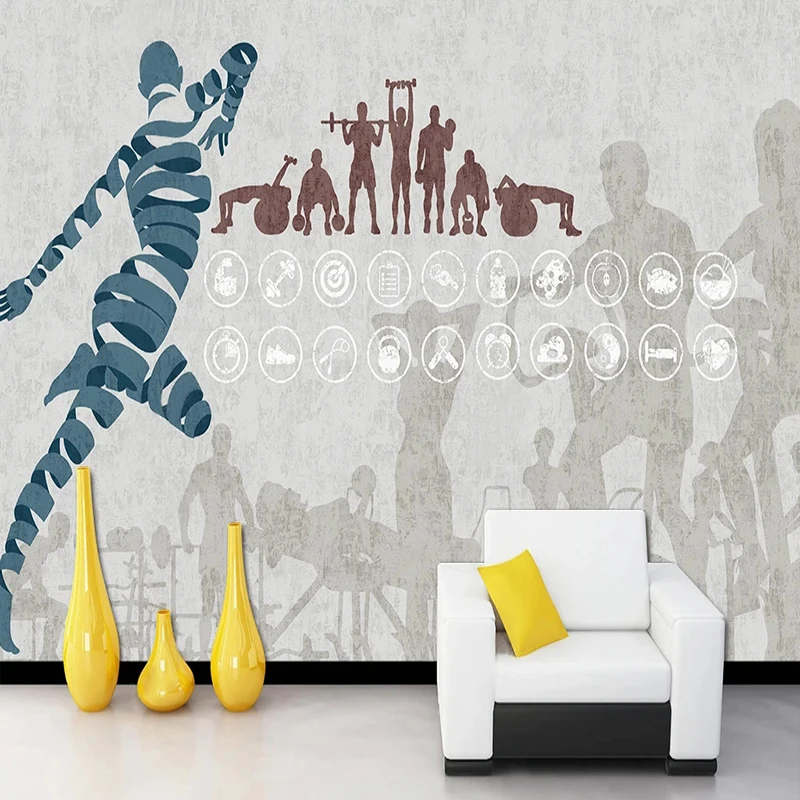 Özel Modern Spor Desen Duvar K - Yoga Fitness Gym Photos incelemesi ve fiyatı