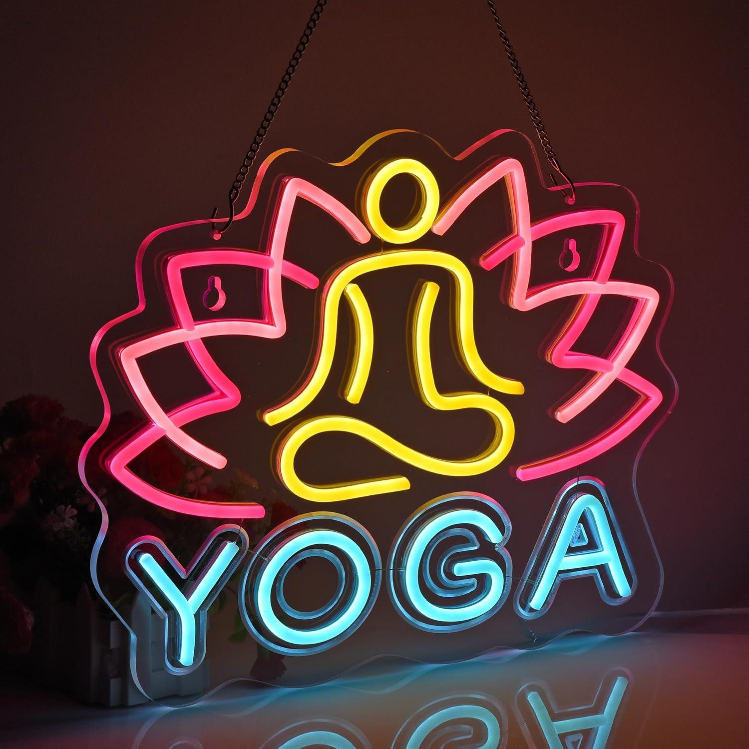 Yoga Neon Tabelası Neon Işıkla - Yoga Fitness Club incelemesi ve fiyatı