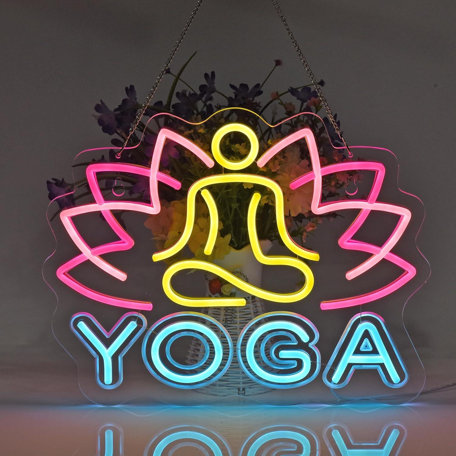 Yoga Neon Tabelası Neon Işıkla - Yoga Fitness Club incelemesi ve fiyatı
