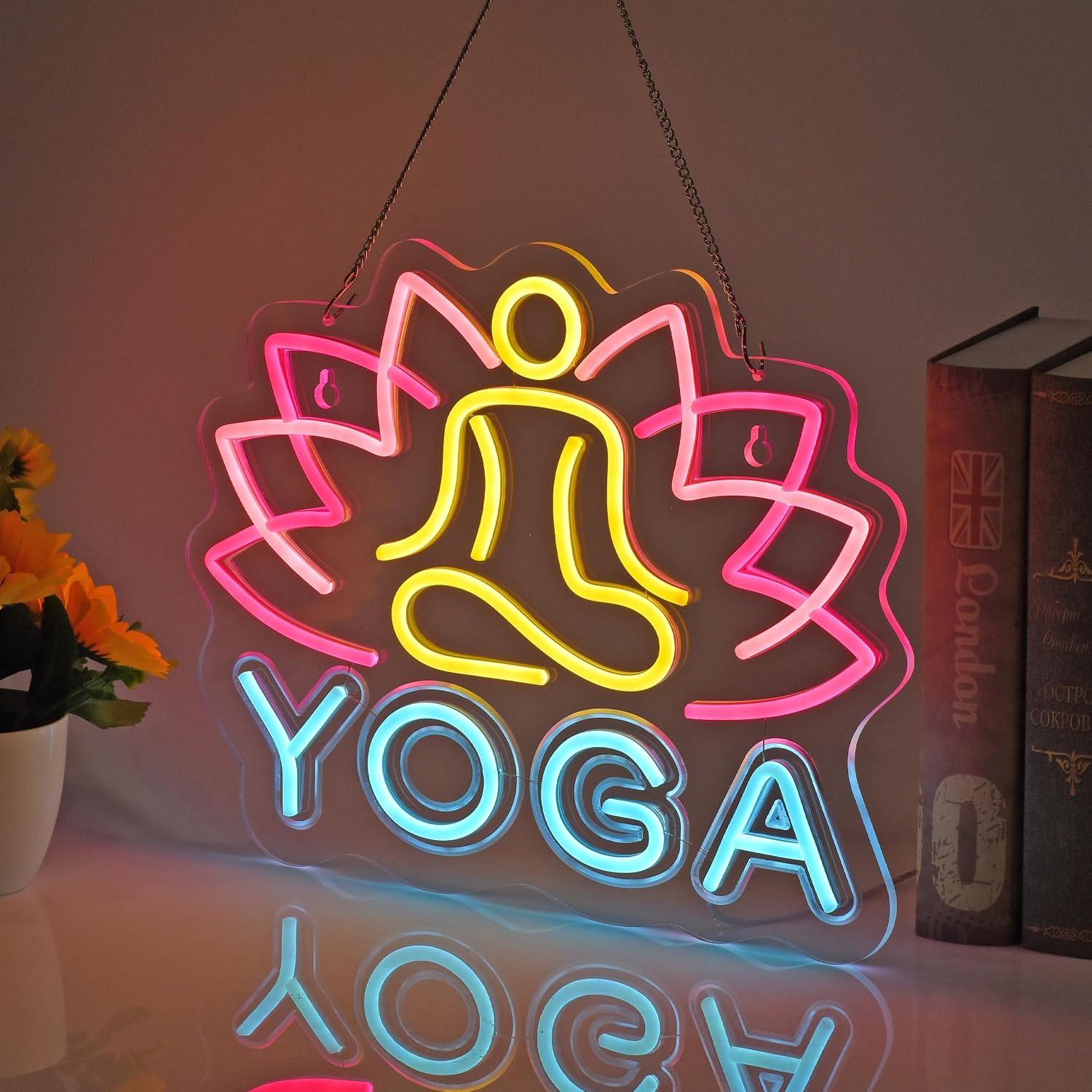 Yoga Neon Tabelası Kısılabilir - Yoga Fitness Club incelemesi ve fiyatı