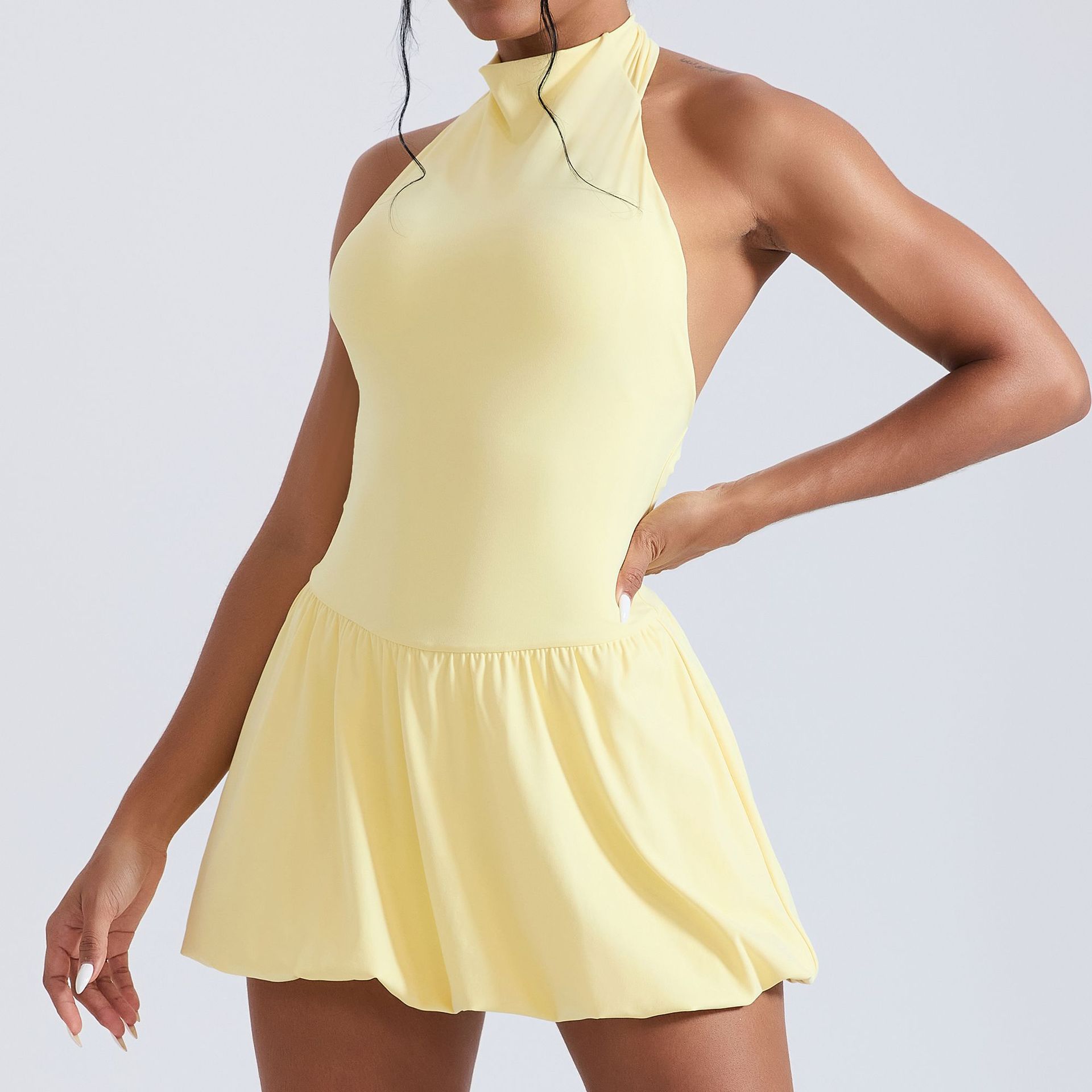 Ningyu Yüksek Yaka Golf Tenis  - Yoga Fitness Dress incelemesi ve fiyatı